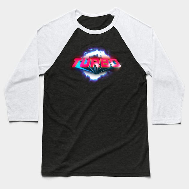 Turbo Blast Baseball T-Shirt by JHdesign